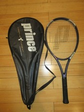 Prince Triple Threat Tungsten TT Tennis Racquet Racket Black w/ Cover over size