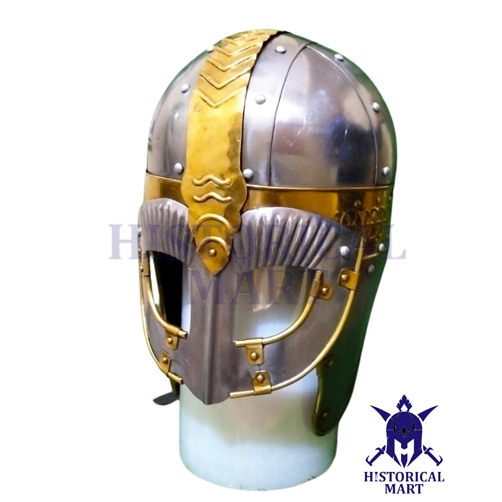 Viking Era Beowulf Helmet &ndash; Medieval Arming Wear Steel Warrior Helmet for Men
