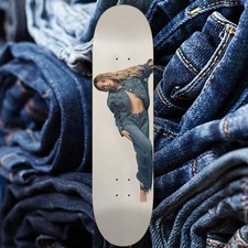 8.25" Sydney Sweeney Jean Ad Skateboard Deck-(Made in USA)