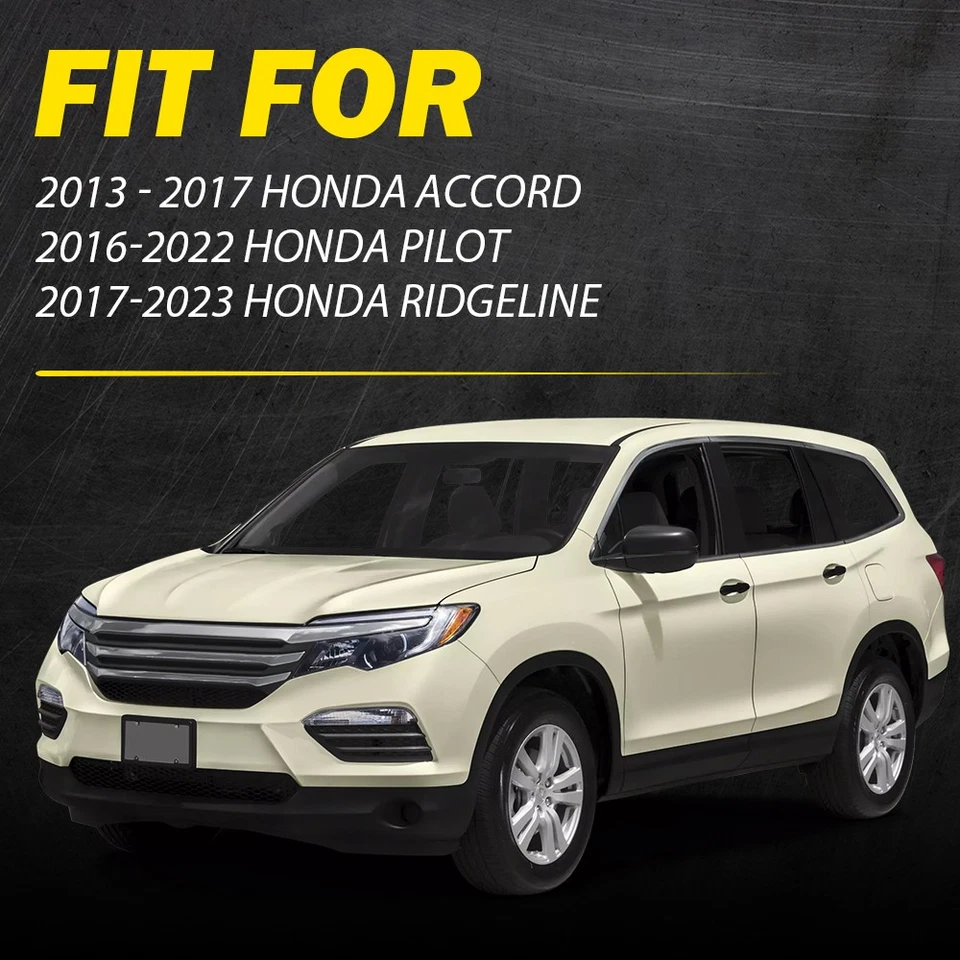 Se adapta a Honda Accord LH 13-2017 manija de puerta delantera del conductor llave bisel cubierta cromada Foto 2 de 4