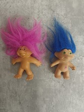 2 vintage 3" Troll dolls