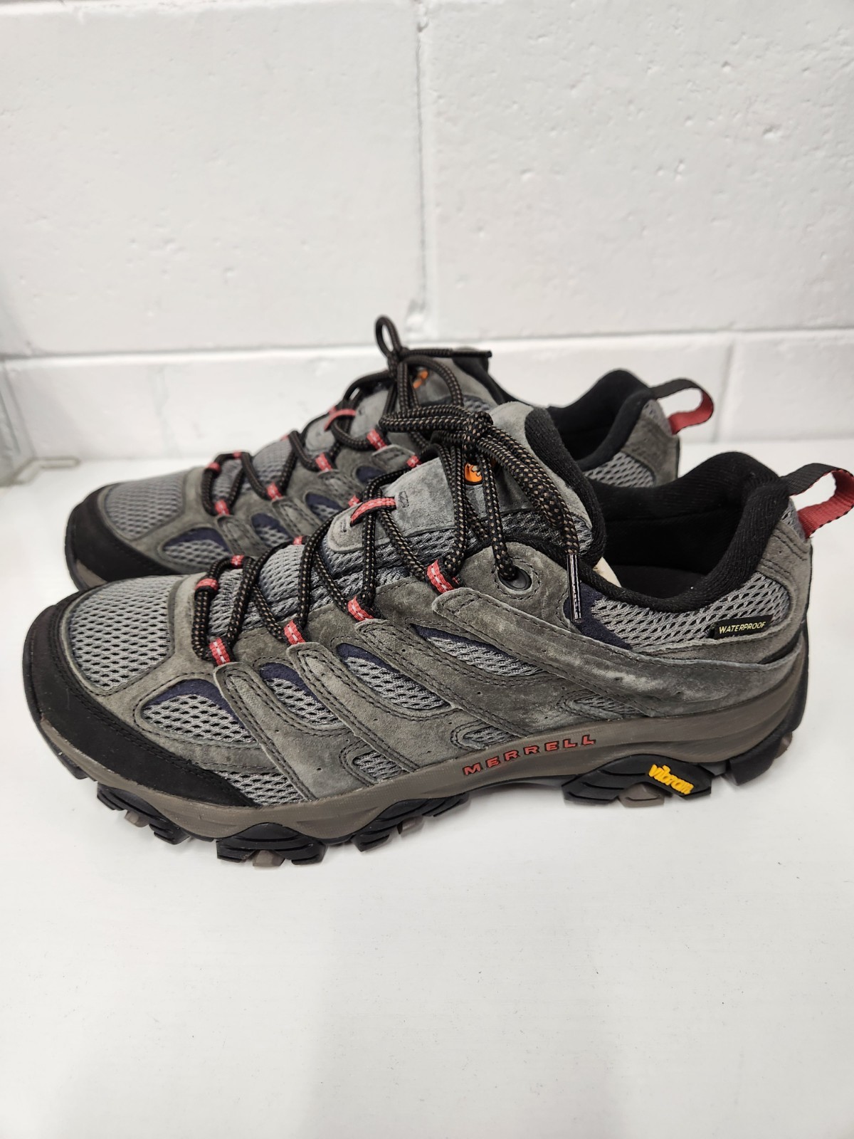 Merrell Moab 3 scarpe da trekking impermeabili da uomo in pelle taglia 11 in Beluga J035843