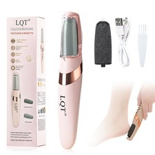 LQT  Electric Foot File   Rechargeable Callus 1 Count Pack of 1 , Pink