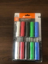 Ozark Trail 10-Pack Aluminum Mini LED Flashlight, 50 Lumen, 10 Colors, New