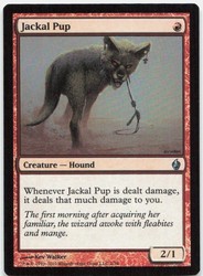 Jackal Pup Premium Deck Series: Fire and Lightning Foil