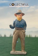 VINTAGE LEAD FIGURE - COWBOY WITH PISTOLS - BEAUTY - BRITAINS SIZE   751