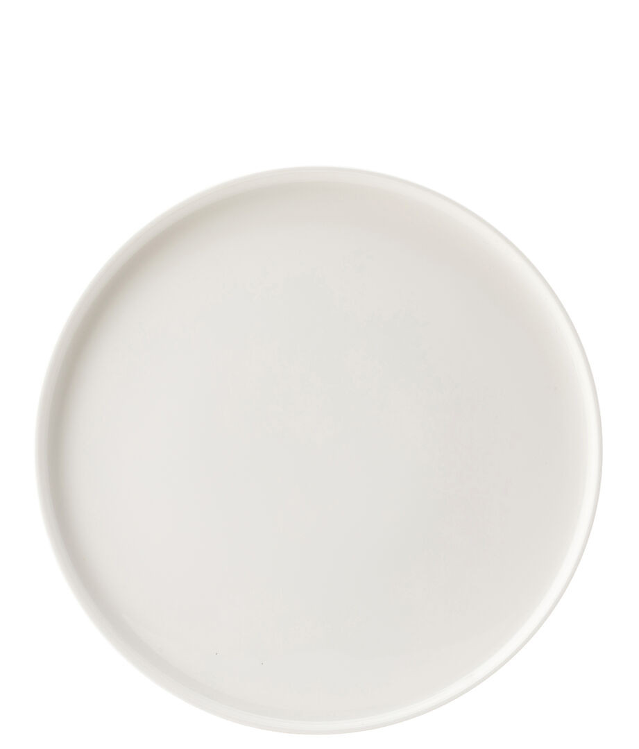 Orchid Plate White Glaze Porcelain Serving For Hotels 10.25"" (26Cm) Pack Of 6