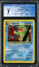 2001 Pokemon Neo Discovery Politoed Double Swirl Holo Rare #8 CGC 7 on eBay