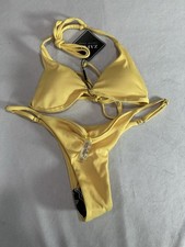 Zaful Women  s Yellow Bikini Set Size M