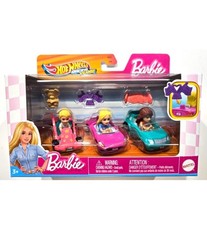 Hot Wheels Barbie Racer Verse 3-Pack Ken Barbie Malibu Teresa SEALED BRAND NEW