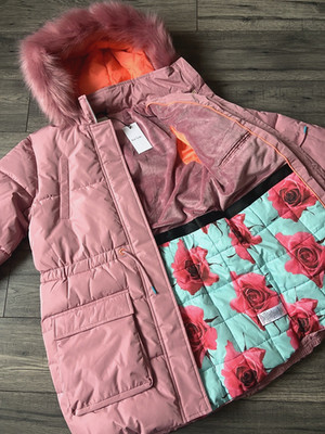Paul Smith Junior Pink Langer Daunenmantel Alter 11 Jahre Neu Mit Etikett
