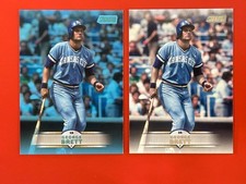 George Brett 2025 Topps Stadium Club (SP) Blue Foil & Base Card #99 KC Royals
