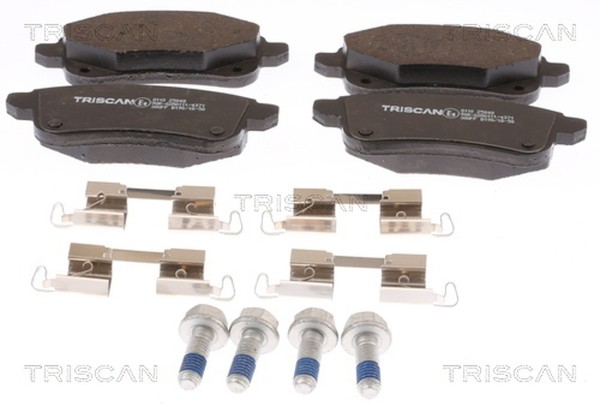 Bremsbelagsatz Scheibenbremse Triscan 8110 25046 FüR Renault Megane 3 DZ0 BZ0 4-image