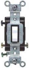 Leviton S02-CS315-2WS White Commercial Grade 3-Way AC Quiet Switch Toggle