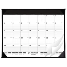 2026 Desk Calendar - JAN 2026 - DEC 2026, 12 Monthly Calendar,17" x 22", 2026...