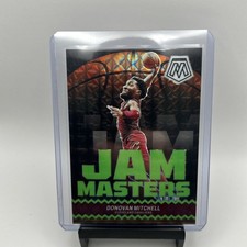 2023-24 Panini Mosaic Donovan Mitchell Jam Masters Green Fluorescent #05/10