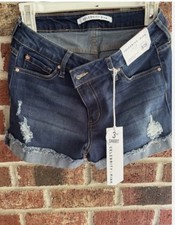 pink celebrity denim shorts new with tags size 9