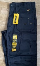 DEWALT PRO TRADESMAN WORK TROUSERS 34/33 DWC26-001WITH HOLSTER & KNEEPAD POCKETS