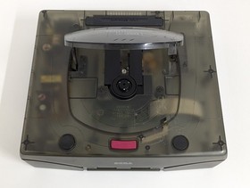 Z596 SEGA Saturn Console Clear Skeleton HST-3210 JAPAN SegaSaturn adapter SET