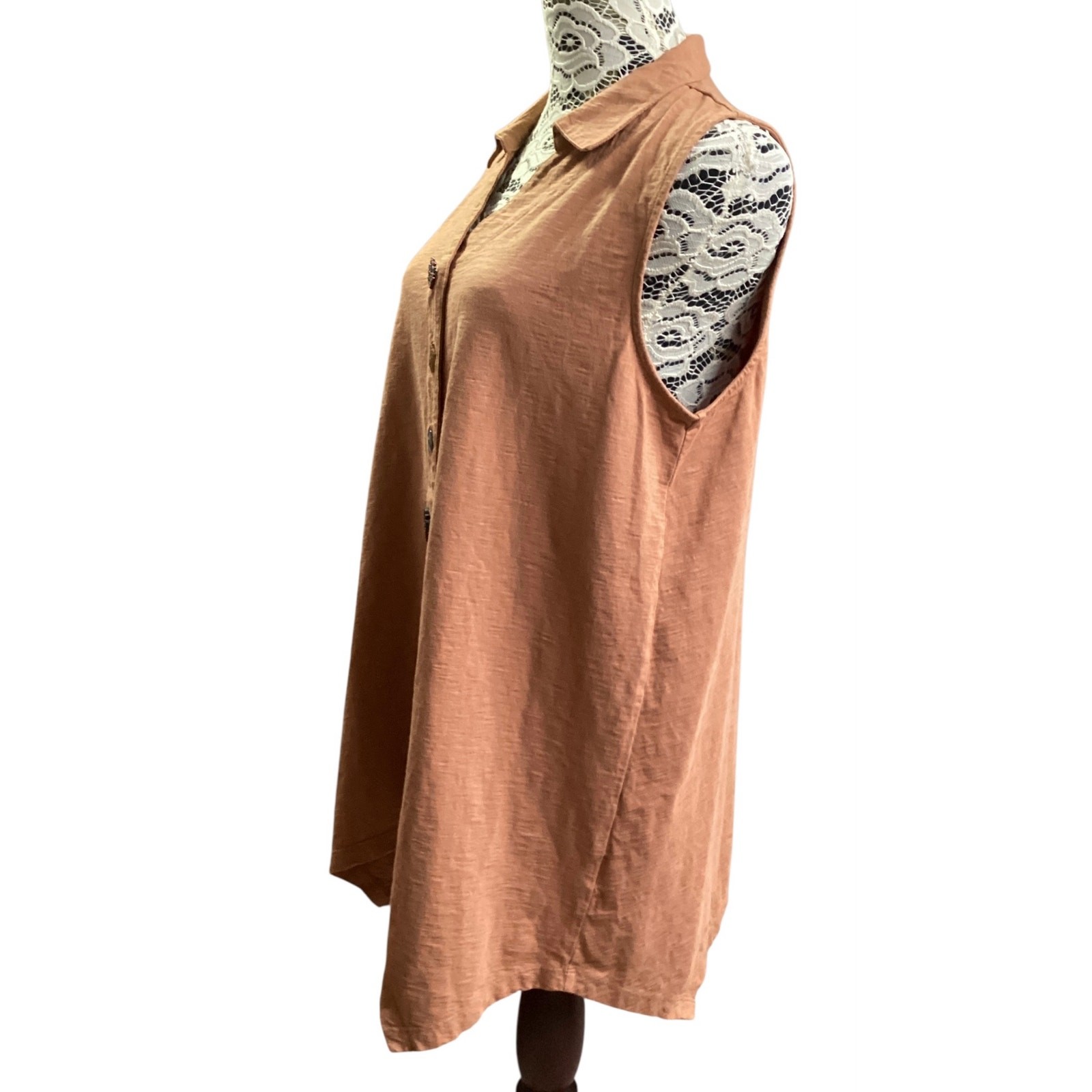 Soft Surroundings Danielle multi-button knit tuni… - image 3