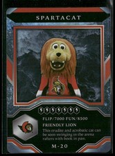 2021-22 Upper Deck MVP #M-20 Spartacat Ottawa Senators Mascots Gaming Card