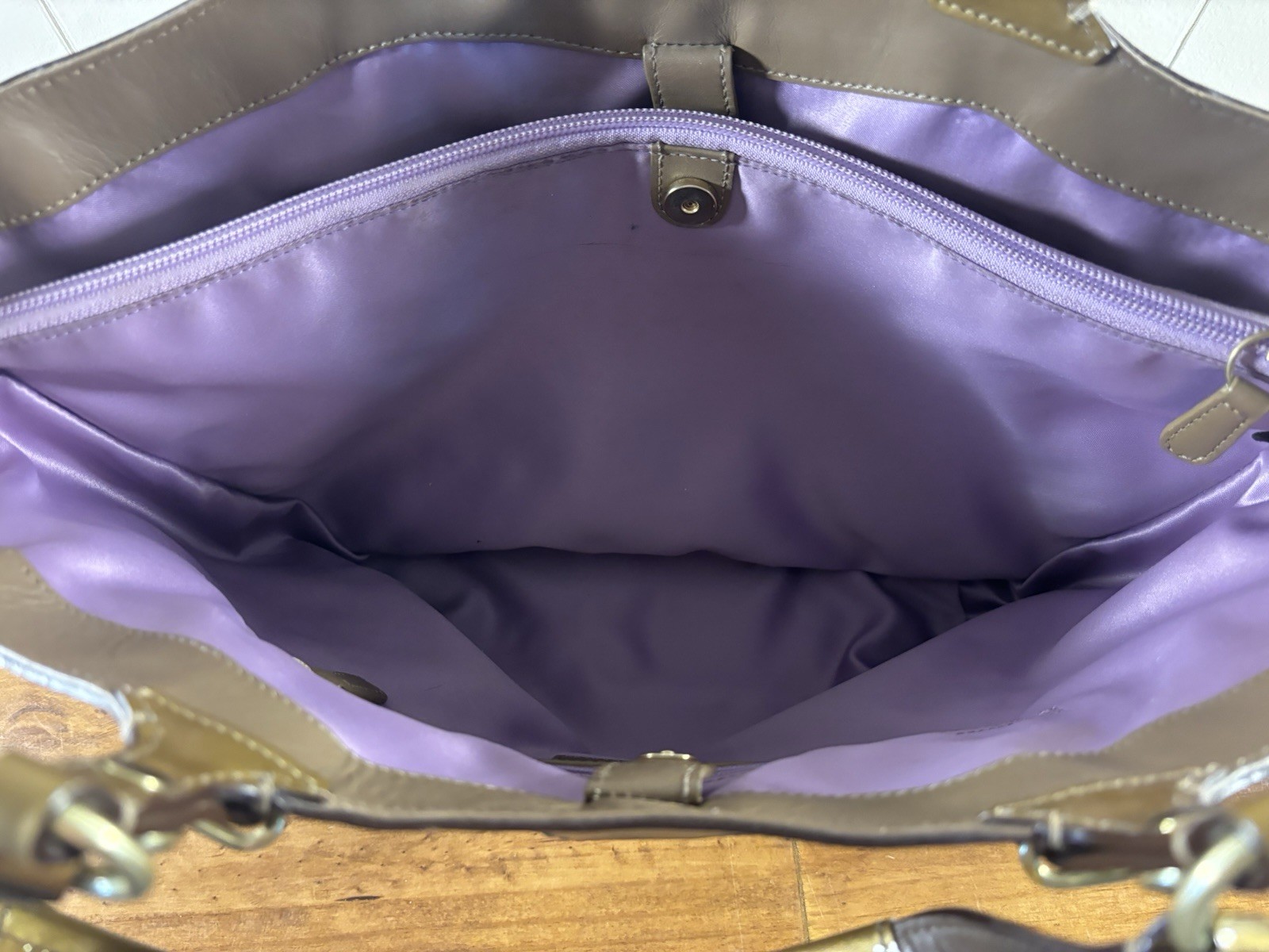 Coach Carly Y2K Large Circular Patchwork Shoulder… - image 12