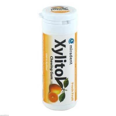 MIRADENT XYLITOL GUM FRUCH 30St 4323450