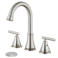 Widespread Bathroom Faucet 3 Hole, 8 inch Bathroom Sink Faucet with Pop-up Dr...