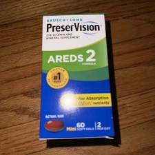 Bausch + Lomb Preservision Eye Vitamin and Mineral Supplement - 60 Capsules
