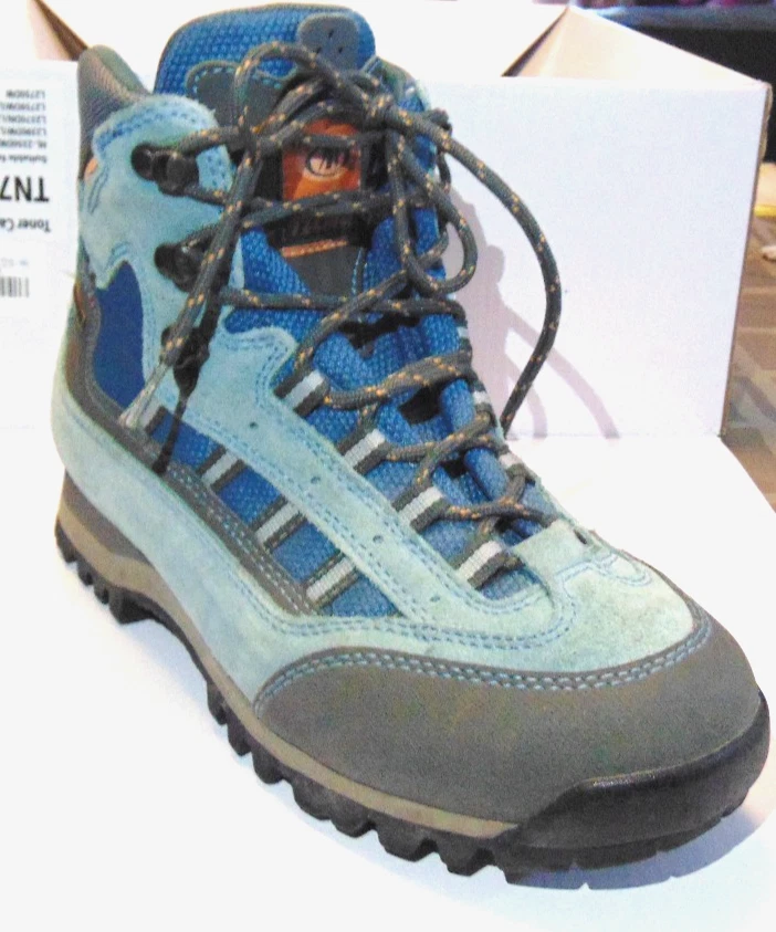 TECNICA Boots Women'S Blue Suede Leather Lace Up High Top Shoes Hike Trek Camp~7