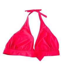 J. Crew DD Halter Tie-Back Bikini Top with Mesh Size L NWT