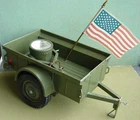 Vintage Gi Joe Jeep Trailer and Searchlight