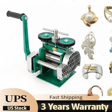 Rolling Mill Machine Rollers Metal Wire Flat Jewelry Tool Manual Combination USA
