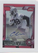 2015 Topps Chrome Mini Rookies BCA Pink Refractor 24/50 Clive Walford Auto 0f8