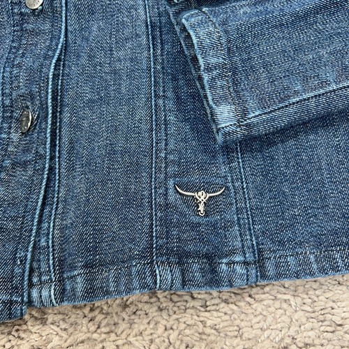 Vintage Sergio Valente Jacket Womens Medium Blue Jean Denim Country Rodeo Y2K - Picture 3 of 12