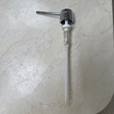 Chrome Soap Dispenser Pump Kitchen Under-Counter Mount Straight Nozzle Metal