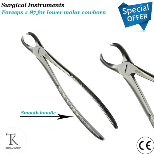 Dental Tooth Extraction Forceps 87 Lower Molar Cowhorn Dentistry Lab