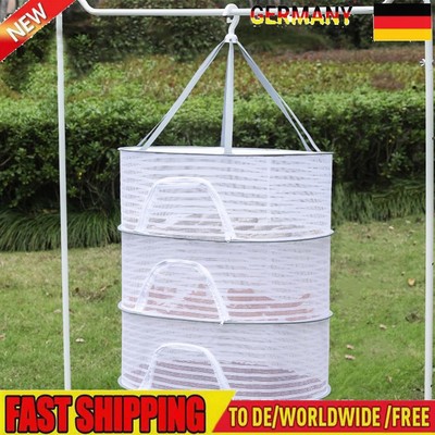 4 Layer Herb Drying Rack with Zips Removable for Flowers Buds Plants Organizer