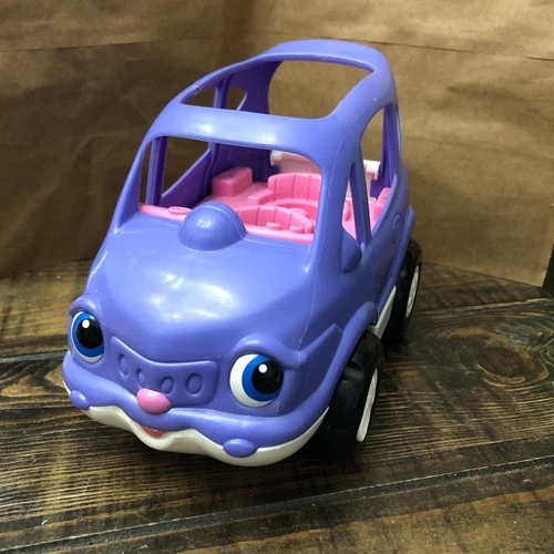 Fisher Price Little People 2005 Purple Car Tested & Works
