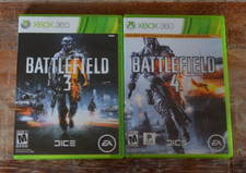 Xbox 360 Battlefield 3 & 4 case and instructions