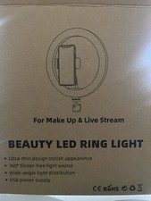 Beauty LED Ring Light, For Make Up  Live Stream, 10 Inches