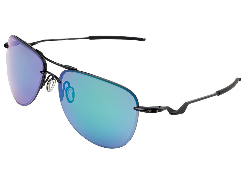 Oakley Tailpin Sunglasses OO4086-02 Satin Black/Jade Iridium Oakley Tailpin Sunglasses OO4086-02 Satin Black/Jade Iridium