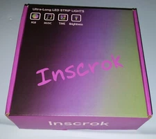 Inscrok 63.5Ft Led Light Strips Ultra Long 5050 SMD Multi Color RGB MUSIC