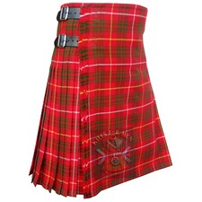 Clan Bruce Ancient 8-yd Tartan Kilt For Men Scottish Handmade Custom Made Kilt