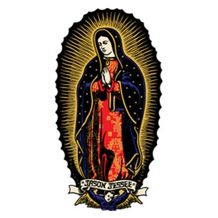 スケートボード 90sSANTACRUZ JasonJessee guadalupe maria Santa Cruz Skateboards Jason Jessee Guadalupe Sticker 3.5