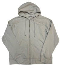 BLK DNM Men's Grey Back Print Hooded Zip Sweatshirt Size Medium New