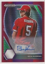 Ben Kudrna AUTO 2021 Panini Prizm Draft Picks Autograph Red Holo Kansas City
