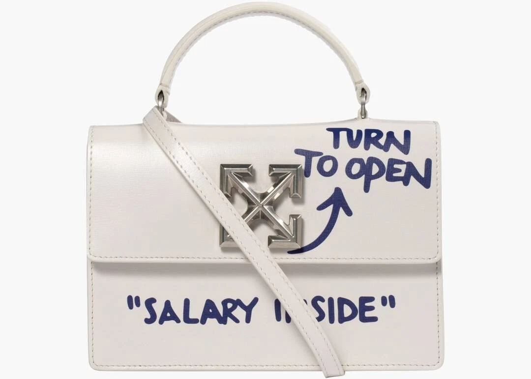 Shop Off-White's Jitney Purse in Black and White