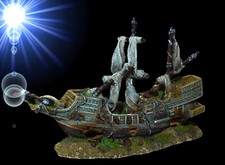 Aquarium Deko 🐠 SCHIFFSWRACK GALEONE 🐠. Höhle Stein Zubehör Barsche Welse