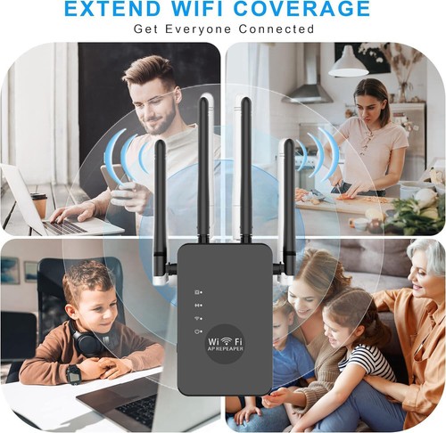 1200Mbps WiFi Range Extender Repeater Wireless Amplifier Router Signal Booster - Picture 9 of 22